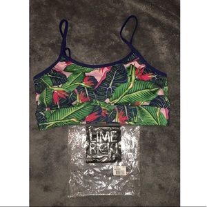 Lime Ricki Bralette Swim Top